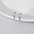 Low MOQ Wholesale Custom Sterling Silver Princess Cut Zircon Stud Earrings-Elegant Party Gift Jewelry