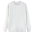 OEM Customized  heavyweight men's sweatshirt cotton solid color round neck loose sweatshirt ribbed cuffs sweatshirt