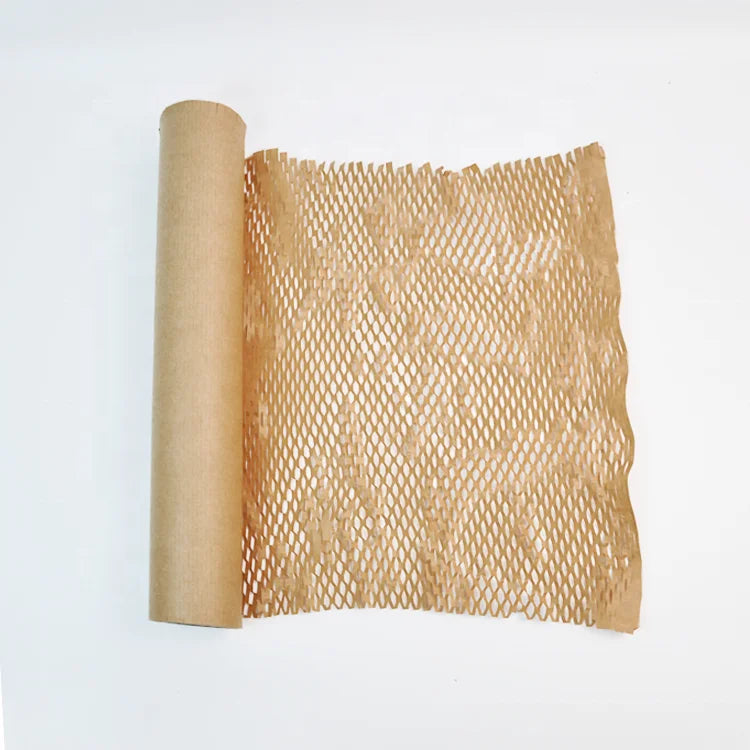Factory Price Custom Biodegradable Stretchable Paper 38cm 250m 80Gms Honeycomb Wrapping Paper for Gift Glass Bottle Shipping