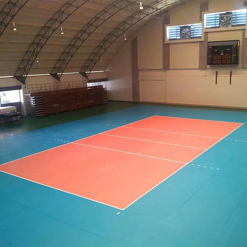 Pvc Self-adhesive Vinyl Flooring  Pvc Floor Roll Volleyball Court Flooring