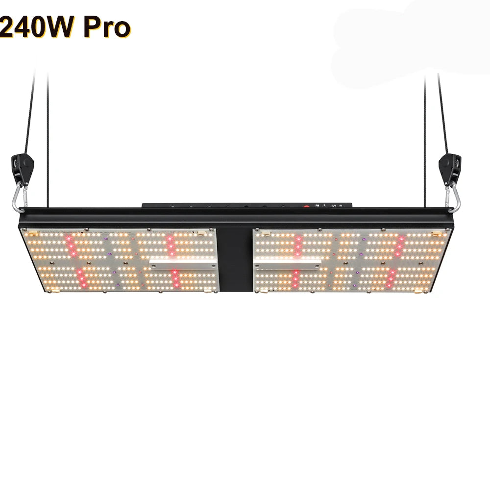 2024 BAVAGREEN 240W Samsung LM301H EVO LED Grow Light Red Ir UV Knobs Dimming Panel Grow Light for Hydroponic Plant Tent