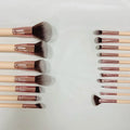 18pcs Pink Makeup Brush Set Custom Logo High-end Synthetic Make up Makeup Brush With Rotating Cylinder Makeup Brush Bucket