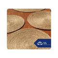 Water hyacinth round carpet handwoven by artisans for eco-conscious home styling From Blue Lotus Vietnam