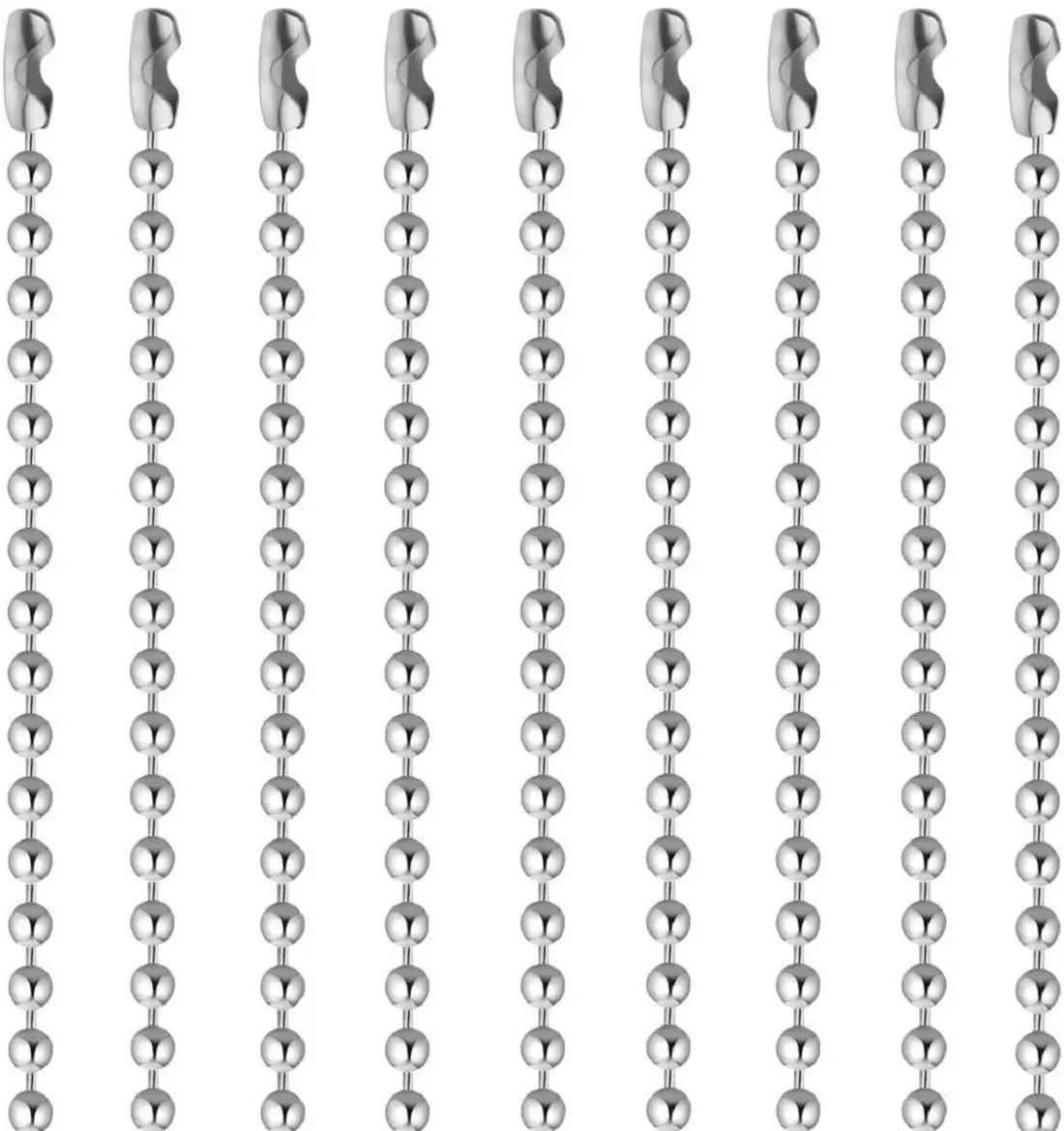 Handmade Jewelry Stainless Steel Bead Chain Necklace Adjustable Metal Ball Chain Findings ForJewelry Making