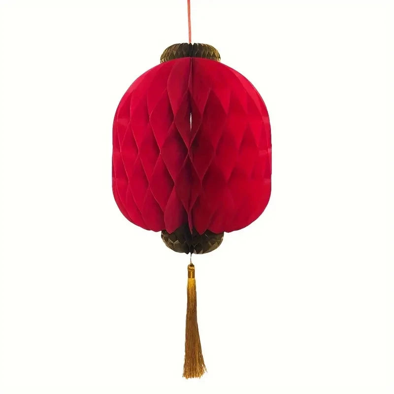 Traditional Chinese Paper Lantern 2025 Spring Festival Honeycomb Lantern Lunar New Year Lantern Decoration for New Year Party