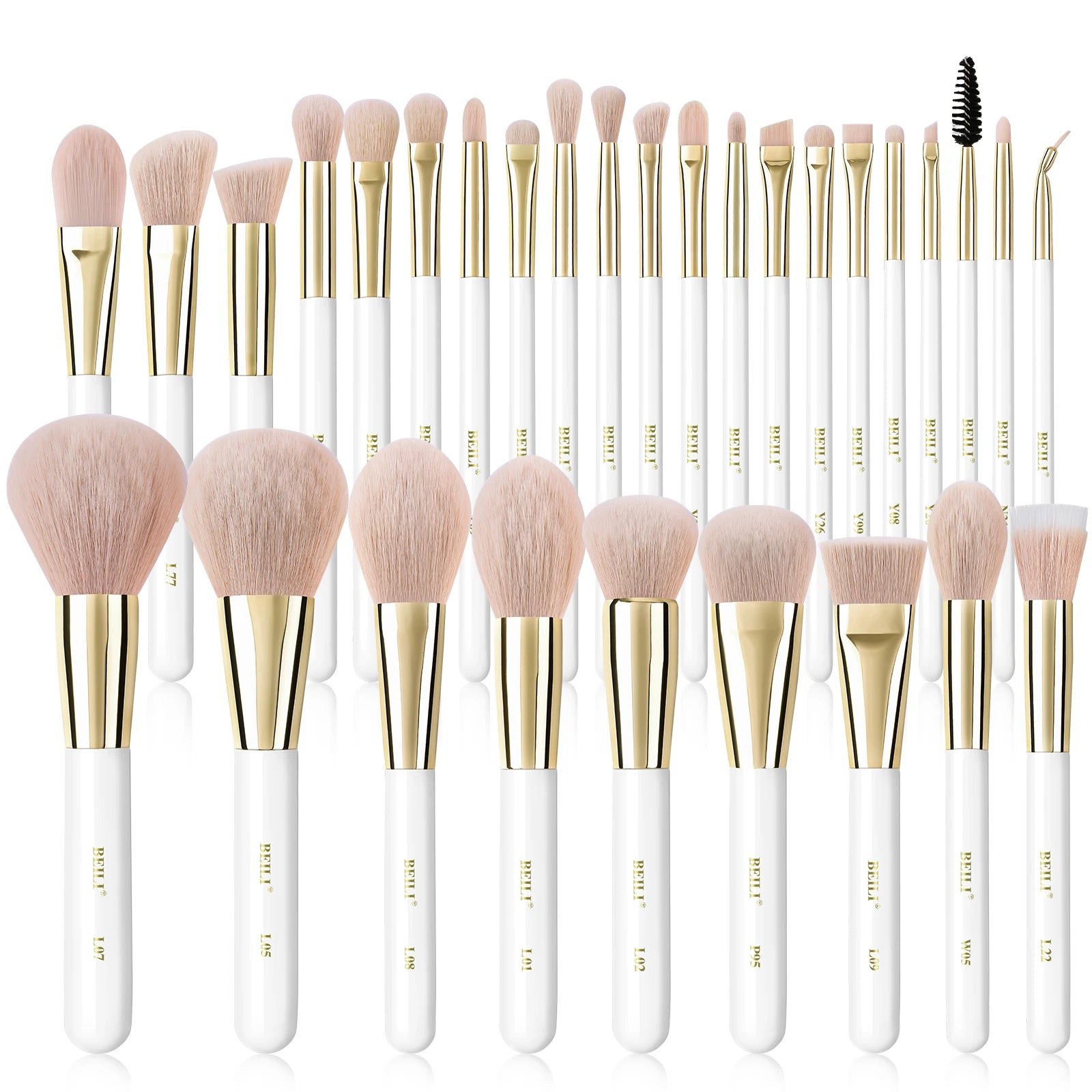 Hot Selling Professional Complete Makeup Brushes Kit Luxury Cosmetic Foundation Powder Concealer Travel Makeup Brush Set
