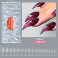 Wholesale160pcs Dual Nail Forms ABS Full Cover False Nail Tips Quick Building Gel Nail Extension Molds