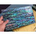 Natural Sea Shell Abalone Sheet with Adhesive Backing for Art Craft Jewelry Box Furniture Musical Instrument Inlay