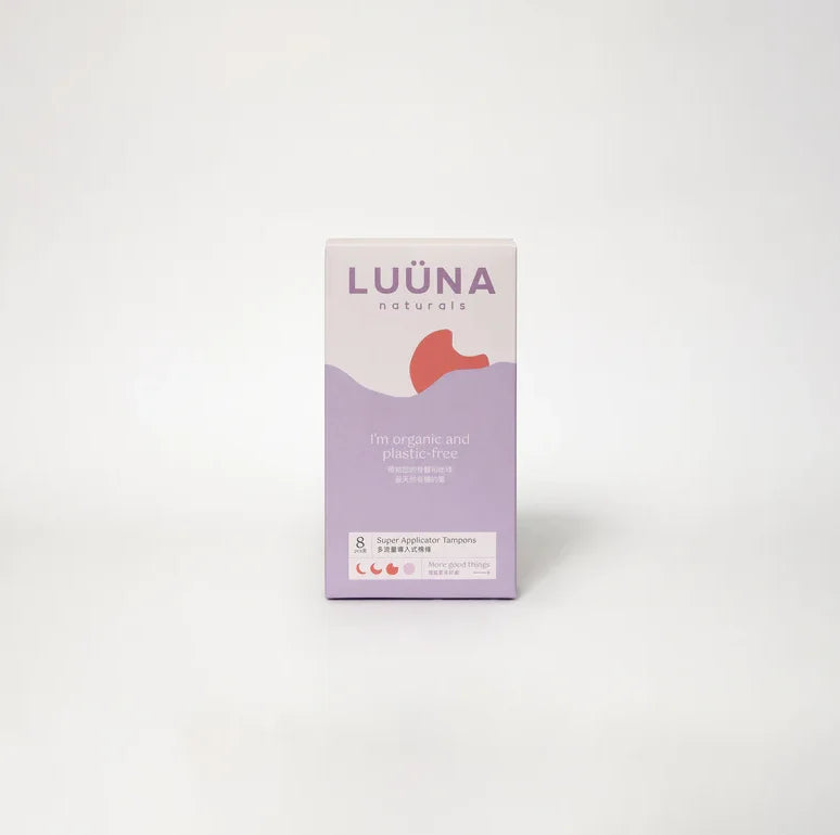 Luuna Vaginal Cleaning Super Applicator Tampons 8 Count