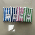 Wholesale Large Sand Free Stripe  Custom Print Beach Towel with Bag Quick Dry Beach Towel
