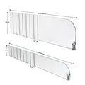Plastic PVC Freezer Warehouse Commercial Refrigerator Acrylic Magnetic Shelf Divider