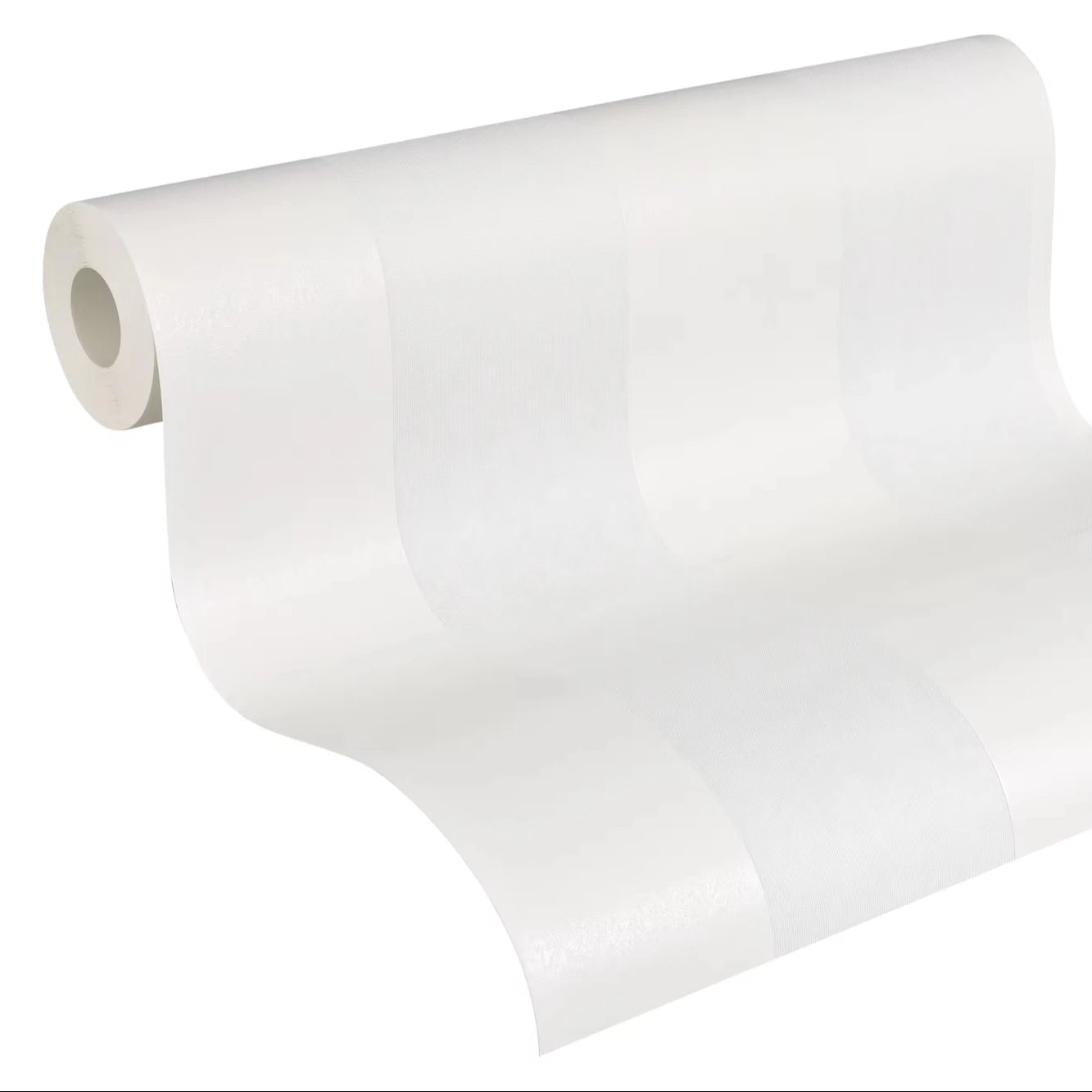 Made in Germany - Coatable Wallpaper rolls Stripes Paintable White Non Woven Vinyl Wallpaper for painting - 1005 x 053 m