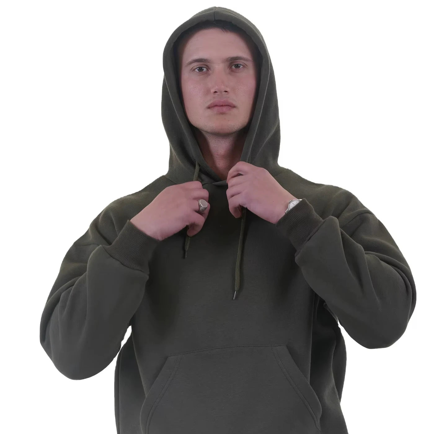Baggy Unisex Vintage Sweatshirt 320gsm High Quality 165% Cotton 35% Polyester French Terry Knitted Breathable Heavyweight Hoodie