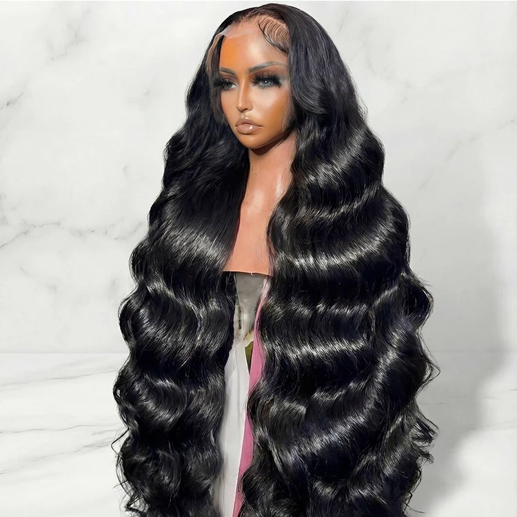 Big Discount Cheap Human Hair Wigs Natural Black 13x6 HD Lace Frontal Wig Body Wave Human Hair Wig Wigs for Black Women
