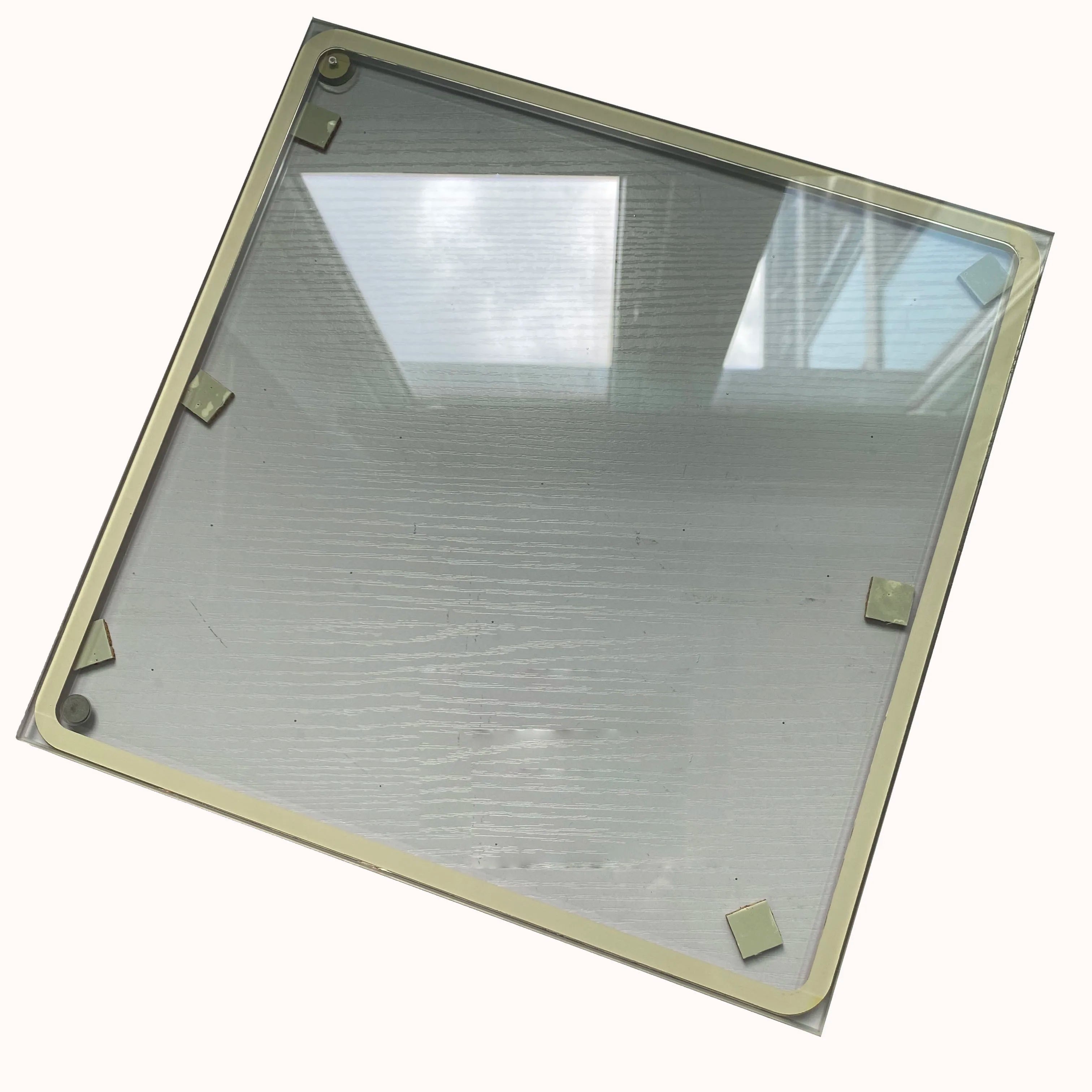 Industrial Use Low E Coating Louver Double Pane Tempered Glass Insulated Hollow Window Glazed Door Hotels Customizable Color