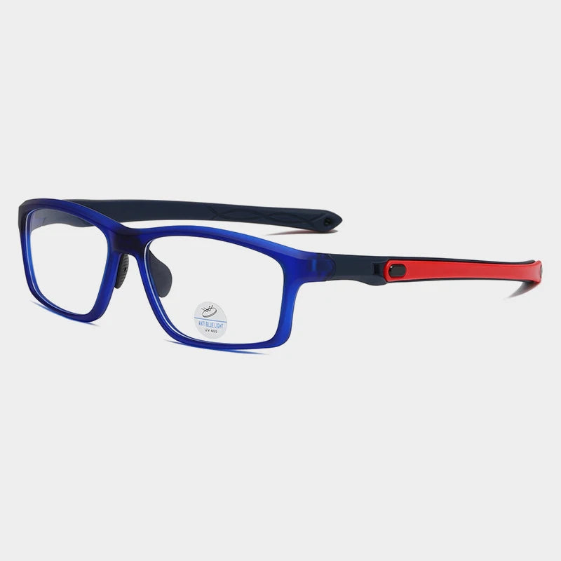 Custom logo Unisex Spectacle Optical TR Frame Sport UV400 Anti Blue Light Glasses