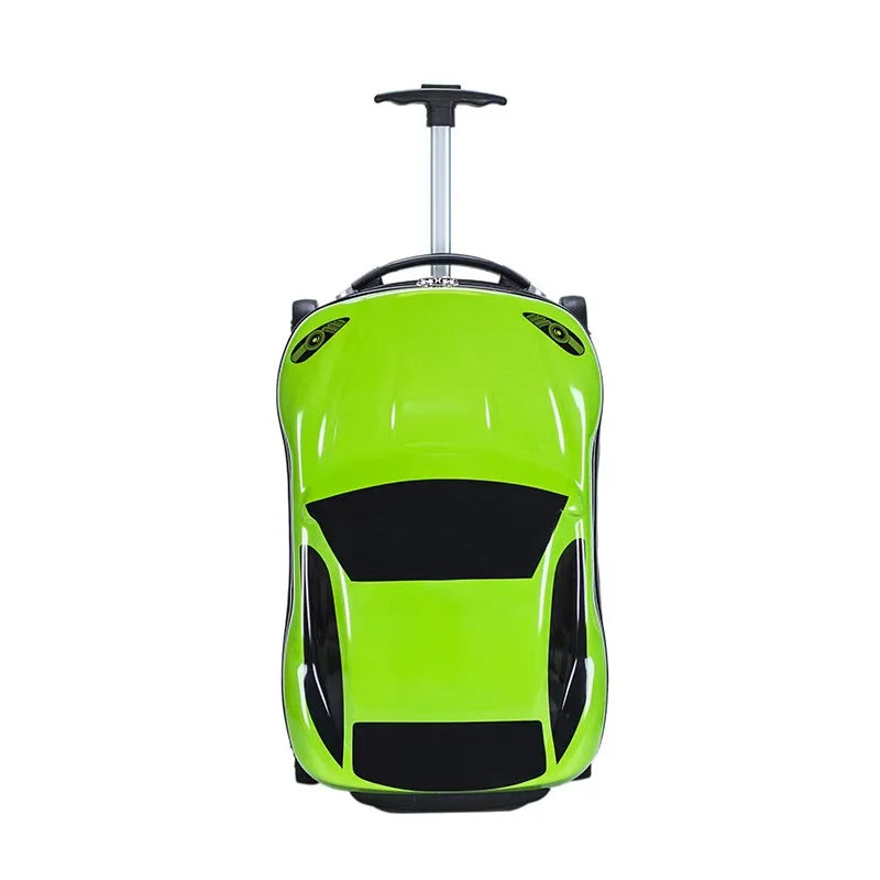 Factory Wholesale KIDS Luggage Cheap Lightweight Car Shape Children's Trolley case Cartoon Cute School Use Suitcases
