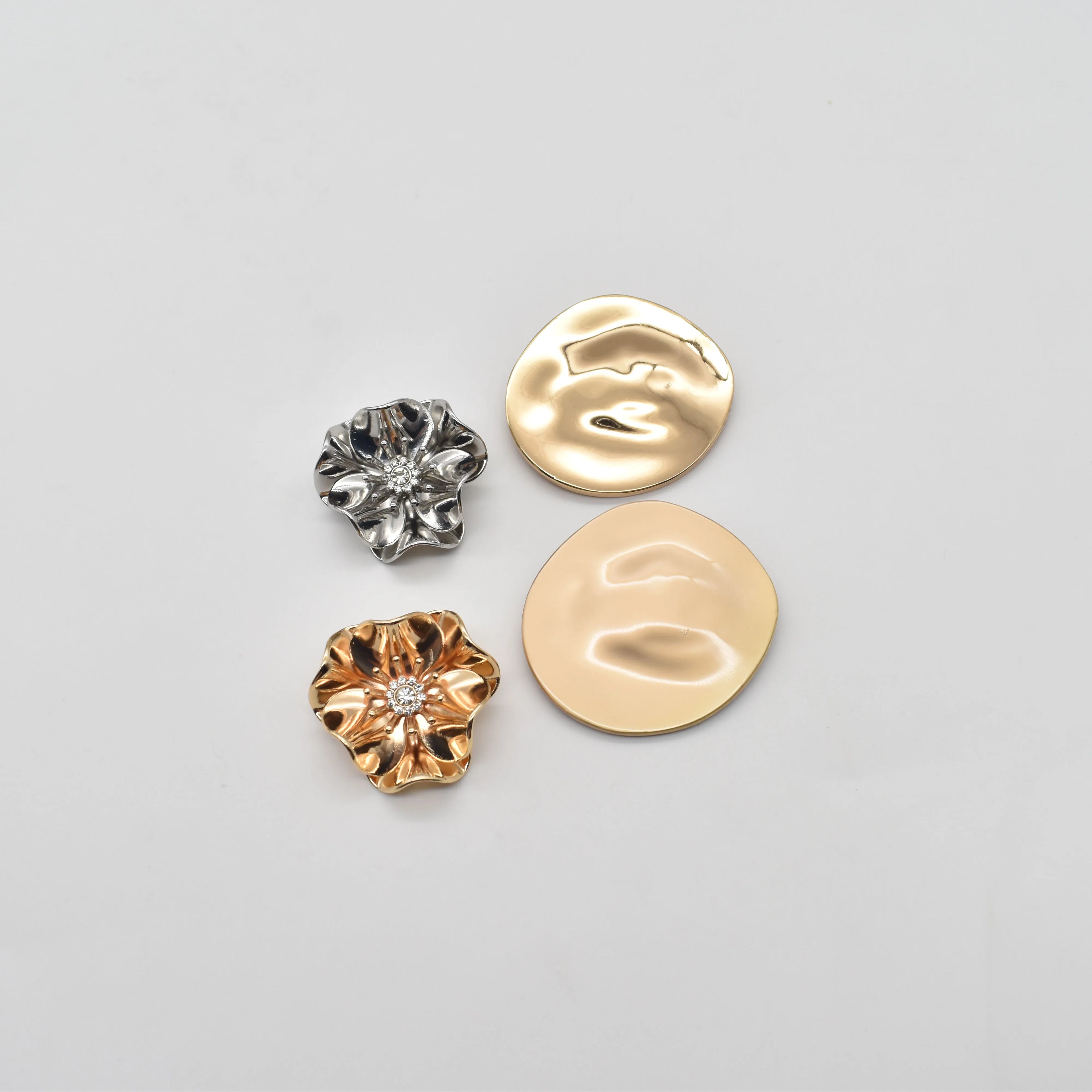 Hot Sell  Trendy Fashion Large Irregular  Ring Brooch Geometric Irregular Metal Brooch Pin for Women Men