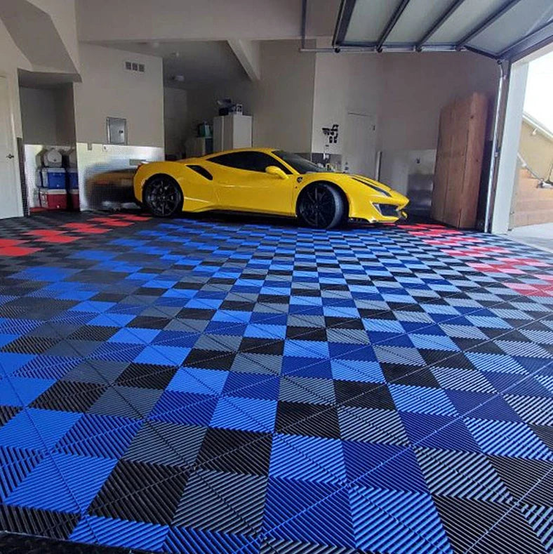 Best Selling PP Interlocking Garage Floor Tiles/removable Pvc Interlocking Floor Mats for Warehouse Car Wash Shop