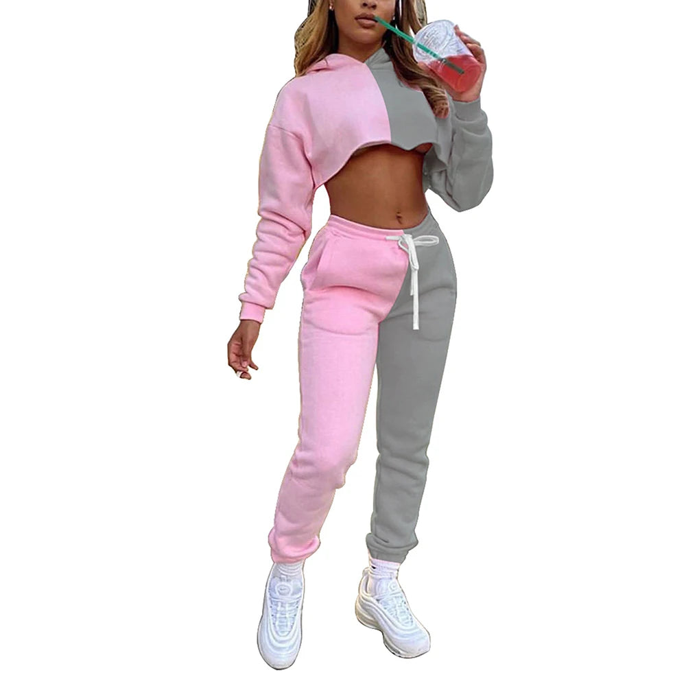2024 Custom Women's Winter Loungewear Set Lace Cotton Ribbed Casual Wear Two-piece Clothing Can Be Customized Logo