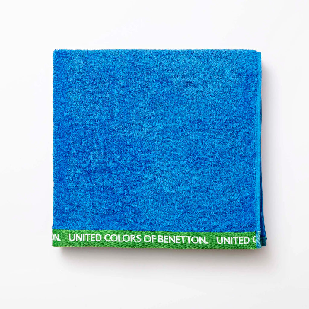 Benetton towel 90x160cm organic cotton 450gsm blue