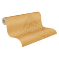 Made in Germany Wallpaper Panels Damask Gold Yellow Orange Non Woven Premium Fabric Wallpaper Home Decor Panel - 320 x 070 m