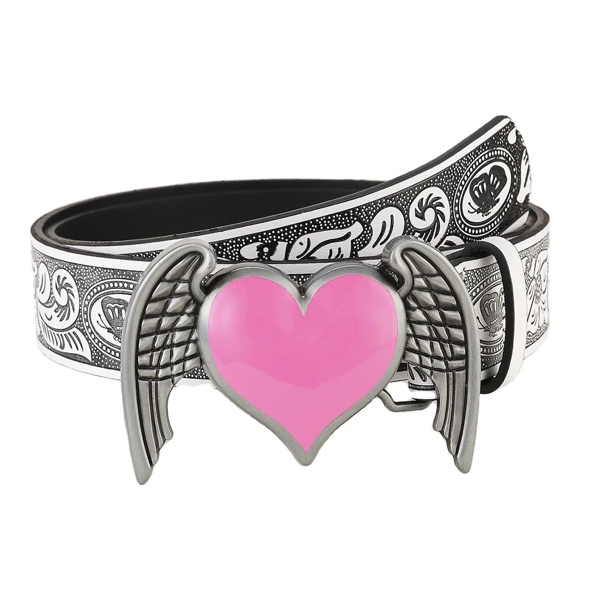 c Accessory Heart Buckle Cowboy Belt TikTok Fashion Style Women Belt