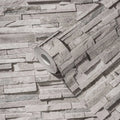 Made in Germany - Wallpaper rolls Stone Light Grey Beige Silver - Non Woven Vinyl - Wallpaper Stone Look - 1005 x 053 m