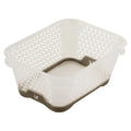 Mini Basket Non-Slip DIN A7 16 x 12 x 7 cm Jonas Transparent/Brown