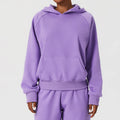 Wholesale Crop Tops Women Hoodie Screen Print Long Sleeve Blank Thick Crop Zip up Hoodie