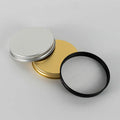 70-400 Customized Health Product Packaging Premium Luxury Covers Metal Candle Lid Gold Shiny Aluminium Lid