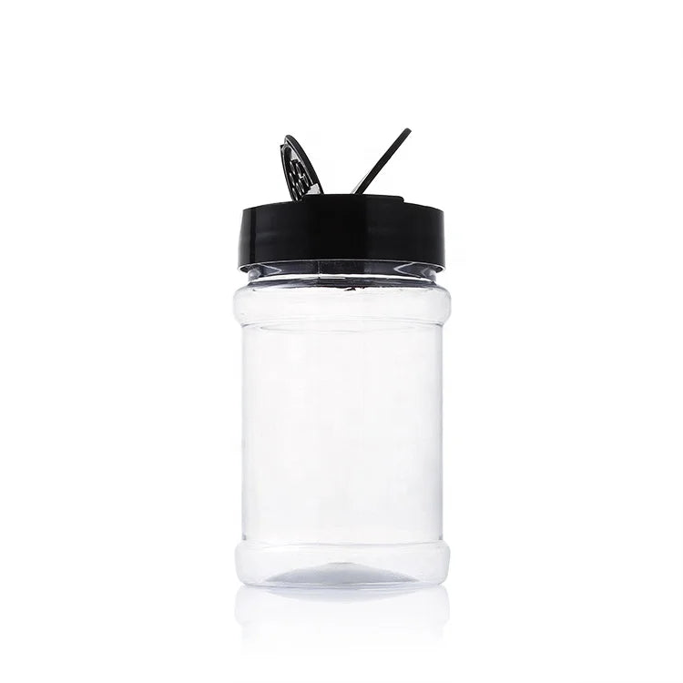 Clear Empty Plastic Spice Jar Seasoning Shaker Bottle with Lid for Condiment Powder Herb Storage Kitchen Packaging Containers MegaBDM