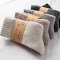Men Super Thicker Solid Sock Merino Wool Rabbit Socks Against Cold Snow Russia Winter Warm Funny Happy Male Sock
