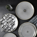Porcelain Round Dinner Set Nordic Matte Plates Tableware Set Ceramic Stoneware Dinnerware Sets for Restaurant Home Hotel