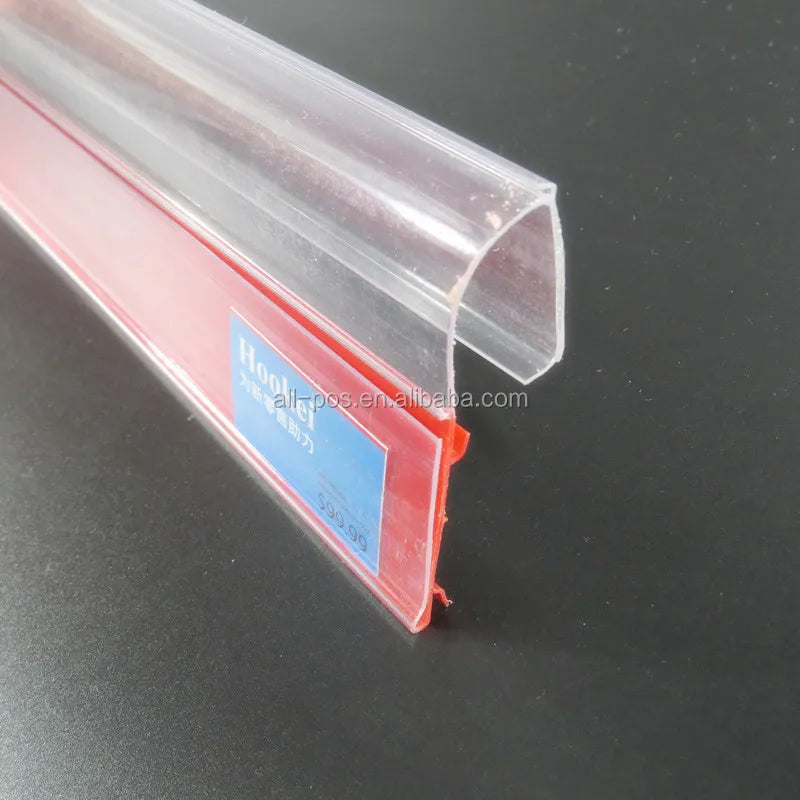 Hookei Plastic PVC Data Strip/ PVC Price Label Holder Supermarket Shelf Label Talker