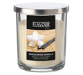 German Brand - Sandalwood Vanilla Scented Candles Luxury Fragrance Candle Jar Long-Lasting Aroma - Wood - Premium Wax and Glass