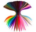 Natural Straight Wave Highlight Natural  Layer Rainbow Clip in Color Hair Extensions
