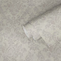 Germany Made Modern Damask Wallpaper Rolls White Grey Pink Non Woven Vinyl Highly Wash-Resistant for Kitchen Hotel Use
