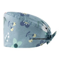 6 Pcs Bouffant Scrub Caps with 2 Satin Scrunchies Adjustable Surgical Cap with Button and Sweatband MegaBDM