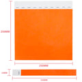 Fashion Gift Disposable Colorful 25mm Tyvek Wristband 1'' X10'' Paper Eco-Friendly Bracelet for Party Events and Festivals