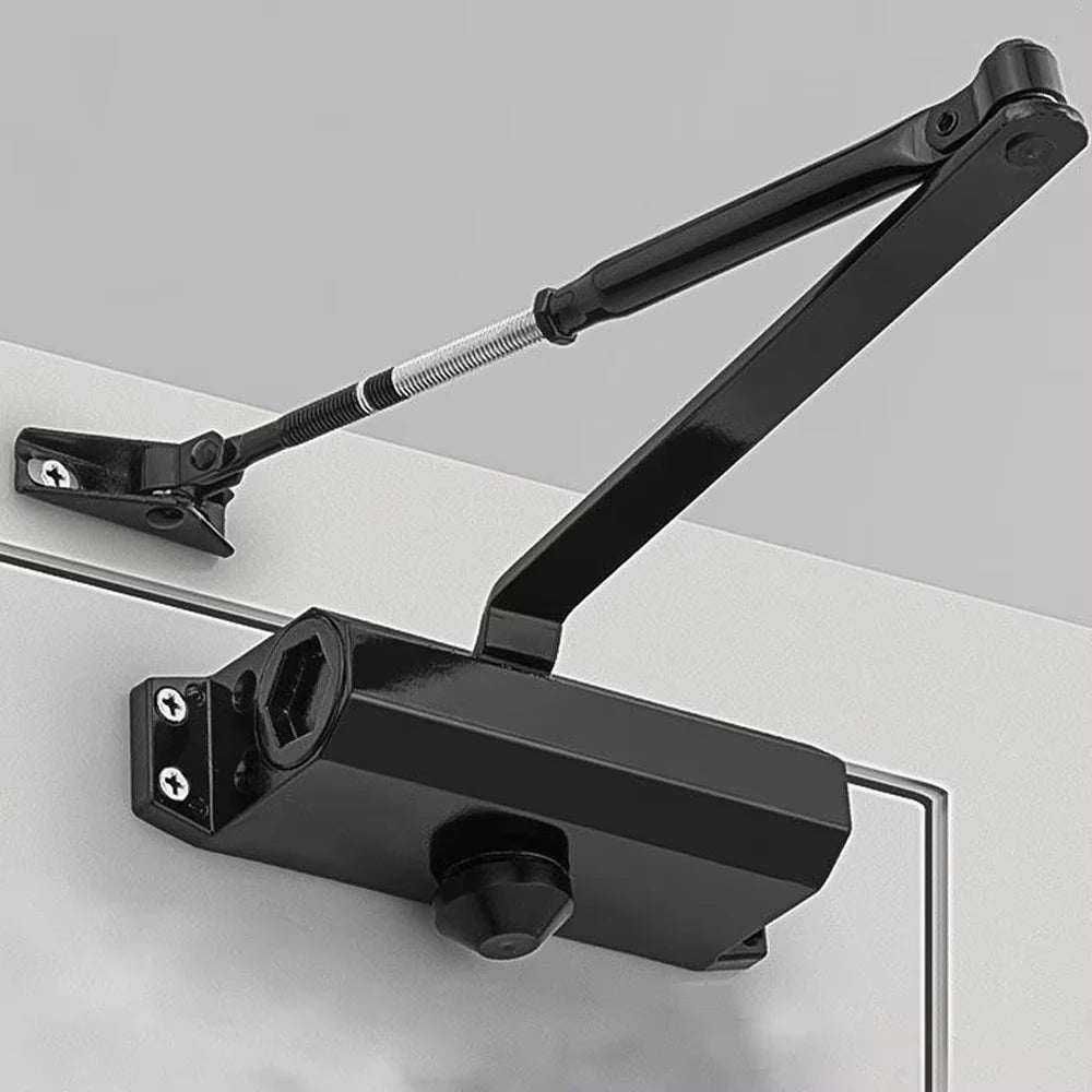 YMC Heavy Duty Aluminum Adjustable Spring Hydraulic Auto Door Closer 180 Degree for Fire Door