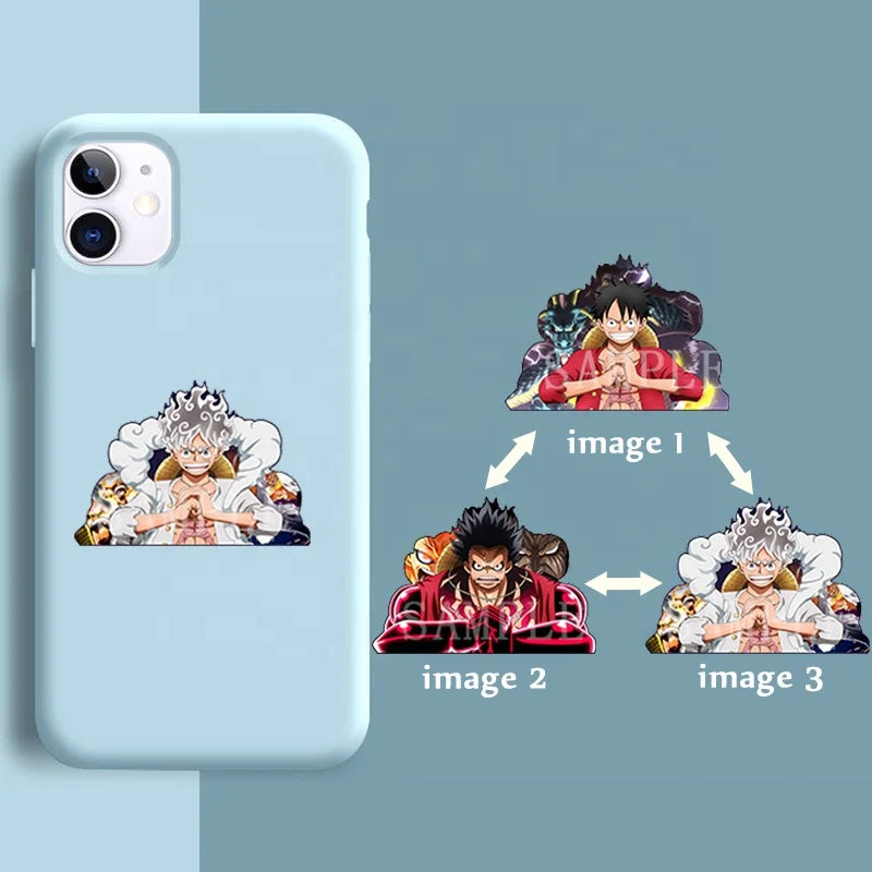 55designs 3D Lenticular Phone Stickers Mix Wholesale Anime Small Motion Sticker Waterproof Decals for PhoneLaptopNotebookCup