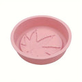 8 Inch Round Leaf Pattern Silicone Cake Mold Pan for Baking Non-Stick Oven Safe Silicone Bakeware