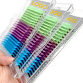 Meecil Wholesale Lashes Color Eyelash Tray Supplies Packaging Box UV Lashes Neon Colored Individual Eyelash Extension MegaBDM