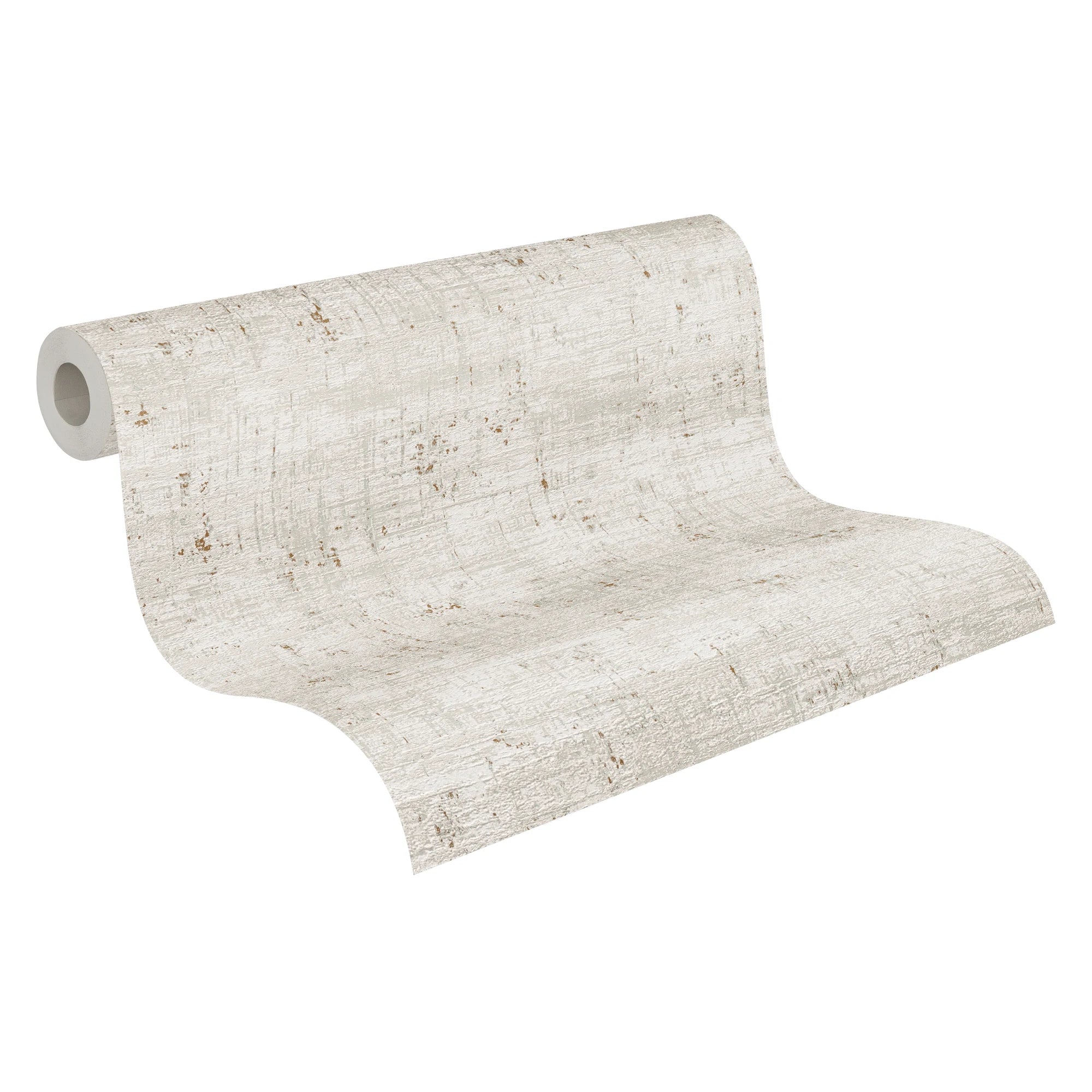 Germany Made Non Woven Vinyl Wallpaper Rolls-Grey White Gold Metallic Texture-10.05x0.53m-Highly Wash-Resistant Kitchen Bathroom