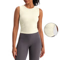 Top Trending 2025 Sporty Short Breathable Quick-Dry Tank Top Wholesale Women Workout Fitness Fashion Sleeveless Knitted
