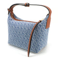 2026 New High-End Women's Portable Denim Lunch Bag Open Closure Tannin Underarm Ingot Bag Large Capacity Waterproof for Autumn