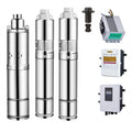 Solar Submersible Water Pump  Energy-Saving Eco-Friendly with Control Box High Waterproof Rating