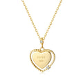 Trendy Zircon 925 Sterling Silver English Letter Love Me Love Necklace Female Gold Chain Necklace for Women