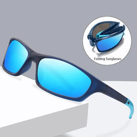 2025 Custom Logo Fashion Men Women TR90 Foldable Sport Driving Sun Glasses UV400 Folding Polarized Sunglasses for Cycling